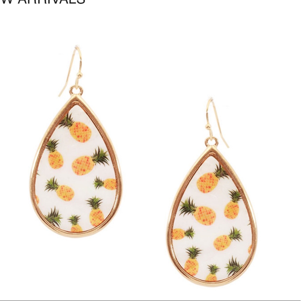 Pineapple Teardrop Earring